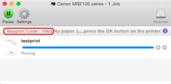 Imagen: pantalla de mensaje de error